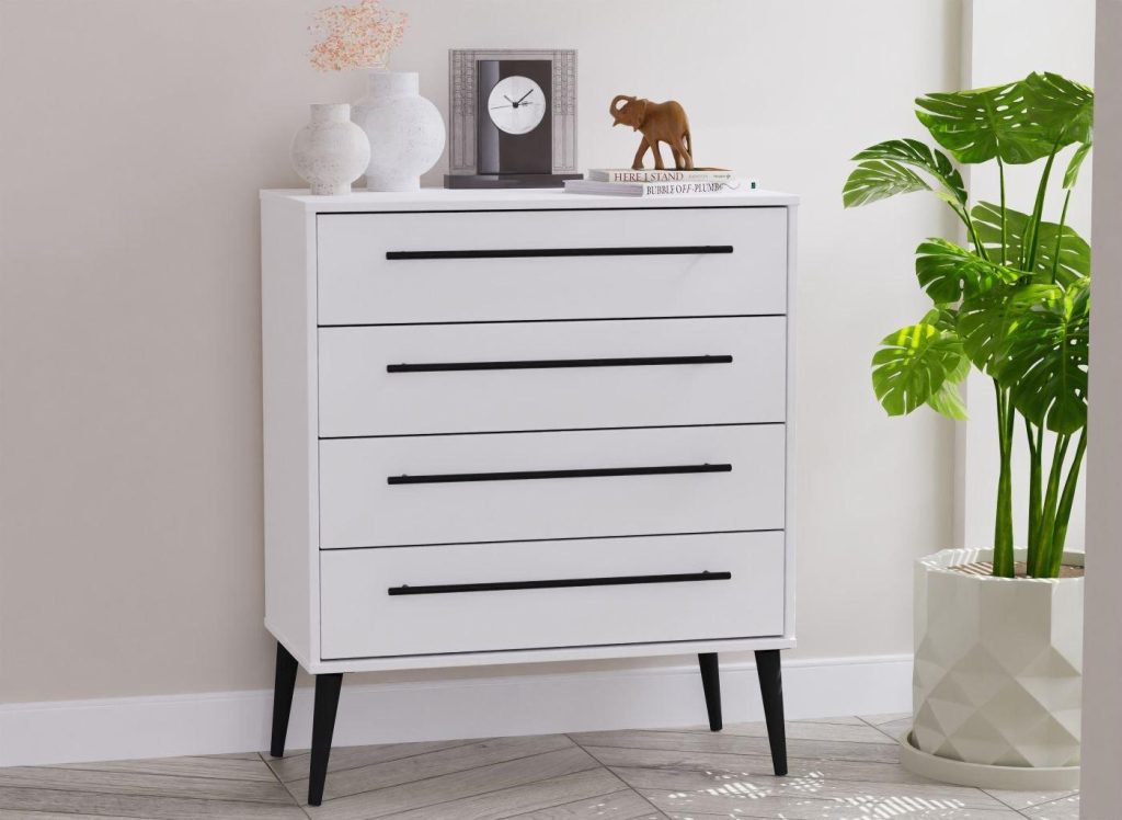 Oregon 4-Drawer Chest - White