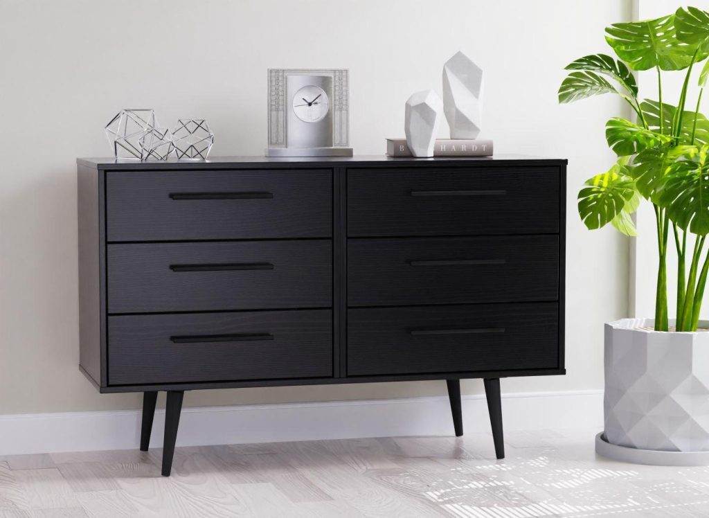 Oregon 6-Drawer Chest - Black