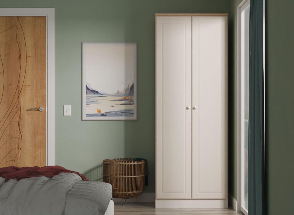 Texas 2-Door Wardrobe - Cream