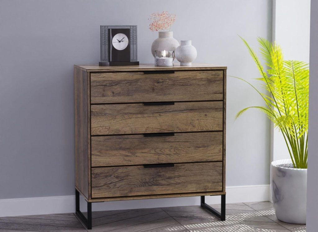 Dakota 4-Drawer Chest - Brown