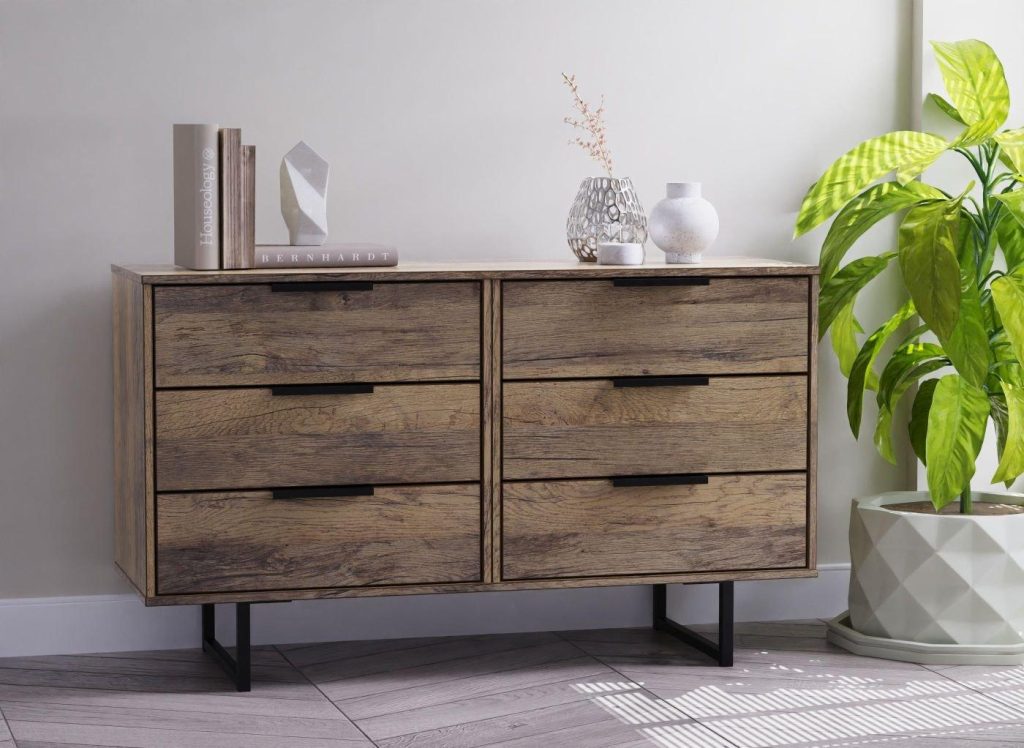 Dakota 6-Drawer Chest - Brown