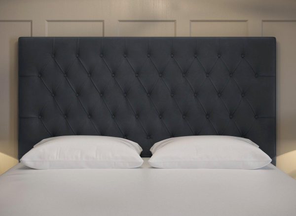 Dream Team Felixstowe Headboard  46 Double  Grey | Bed Sava