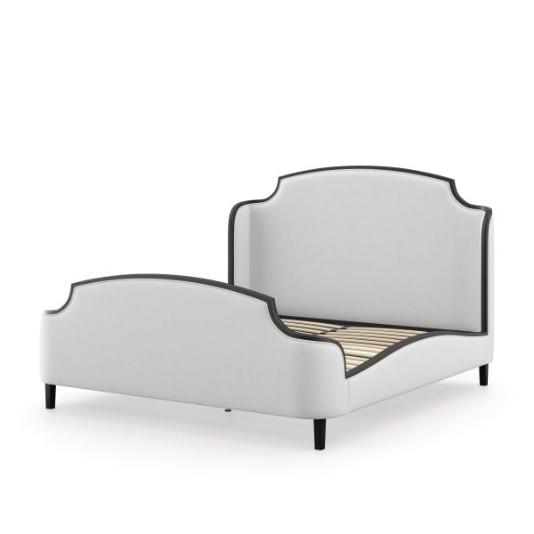 Evangeline Bed  Natural  Black King | Bed Sava