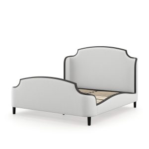 Evangeline Bed  Natural  Black Super King | Bed Sava