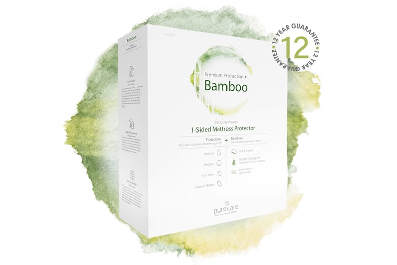 Purecare Waterproof Bamboo Mattress Protector, Super King