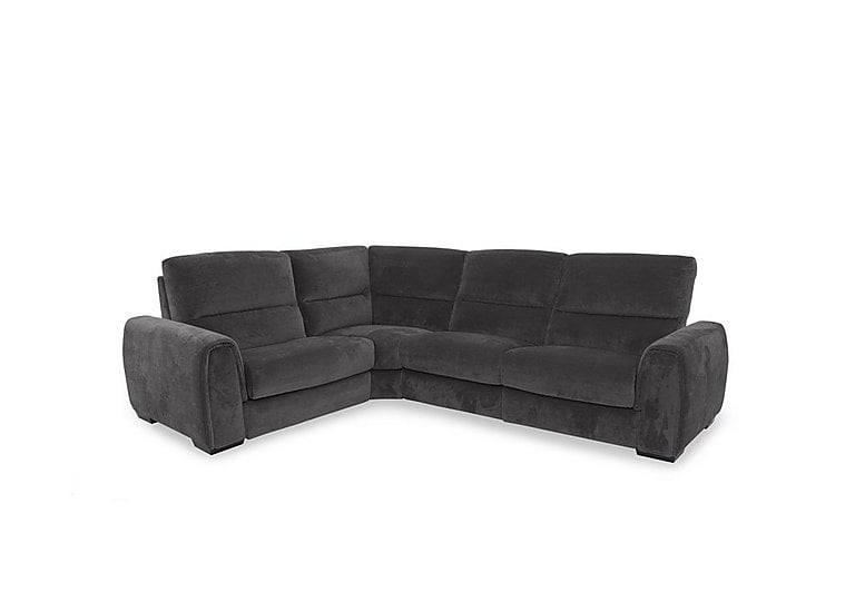 Flex Fabric Small Corner Sofa Bed with Storage Arm - Anthracite