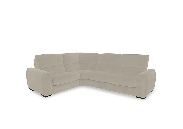 Flex Fabric Small Corner Sofa Bed with Storage Arm - R32 Light Khaki