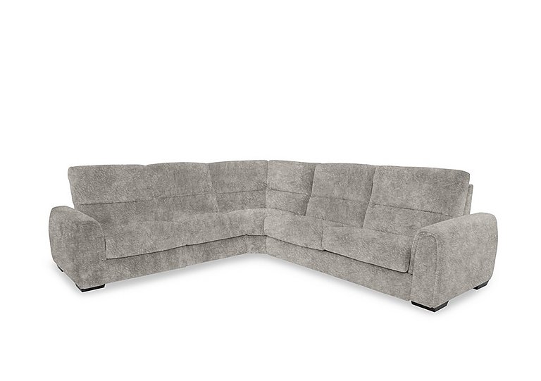 Flex Fabric Large Left Hand Facing Corner Sofa Bed with Power Recliner and Storage Arms - Grey