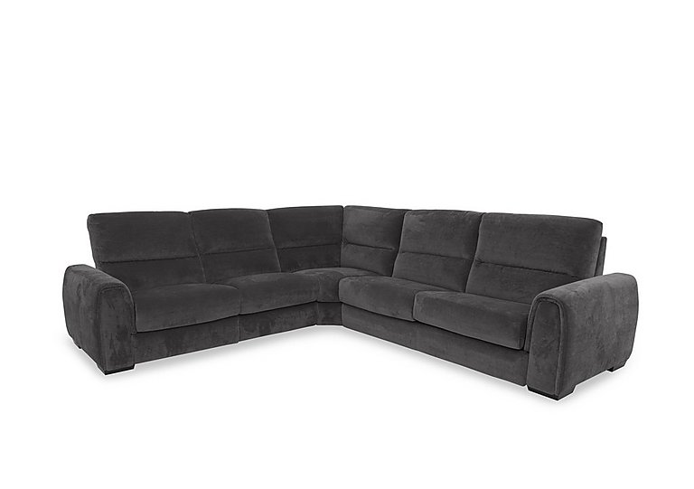 Flex Fabric Large Left Hand Facing Corner Sofa Bed with Power Recliner and Storage Arms - Anthracite