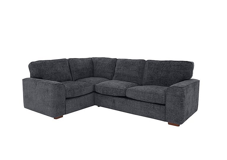 Emilia Small Left Hand Facing Corner Sofa Bed - Navy