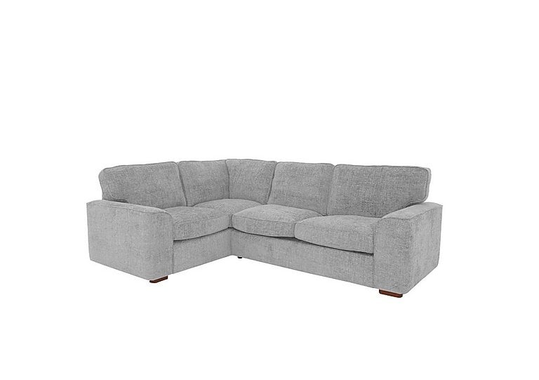 Emilia Small Left Hand Facing Corner Sofa Bed - Silver