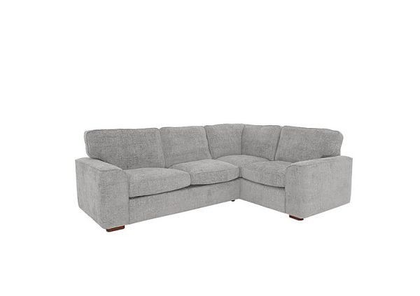 Emilia Small Right Hand Facing Corner Sofa Bed  Silver | Bed Sava