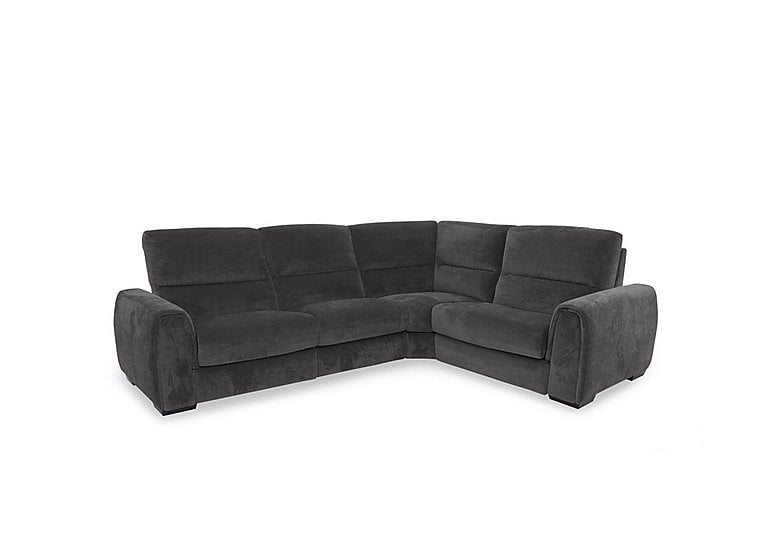 Flex Fabric Small Right Hand Facing Corner Sofa Bed with Power Recliner and Storage Arms - Anthracite