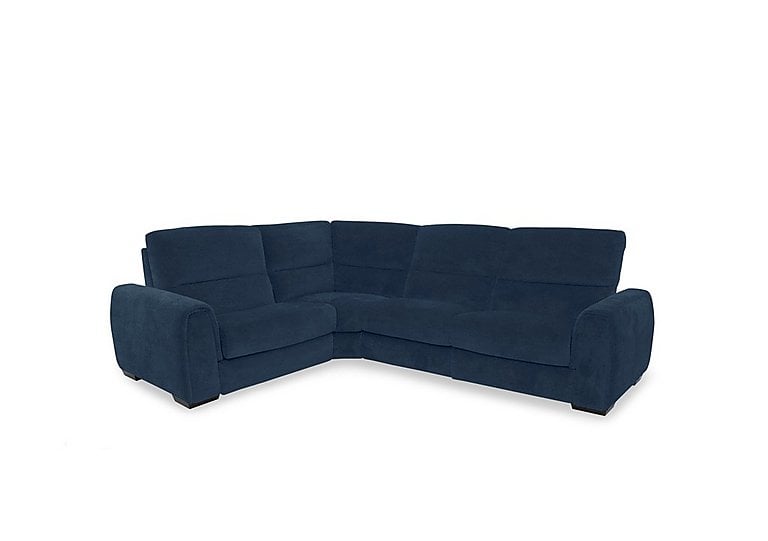 Flex Fabric Small Left Hand Facing Corner Sofa Bed with Power Recliner and Storage Arms - Lake Green