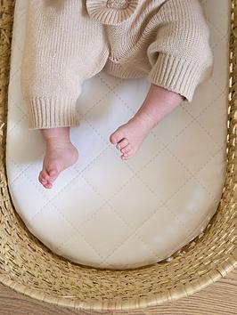 Clair De Lune Quilted Microfibre Palm Moses Basket Mattress