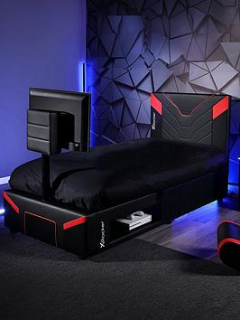 X Rocker Cerberus Twist Single Tv Bed With Mattress Option (Buy & Save!) - Bedframe With Mattress