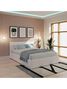 Gfw Odessa Side Lift Up Ottoman Storage Bed With Sleepycastle Mattress Options (Buy & Save!) - Bed Frame Only