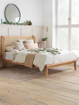 Birlea Astrid Rattan Bed Frame  Double | Bed Sava