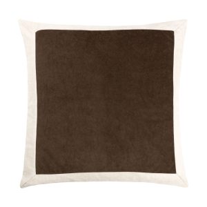 Linen Velvet Cushion  Mole | Bed Sava
