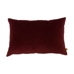Ava Velvet Cushion  Oxblood | Bed Sava