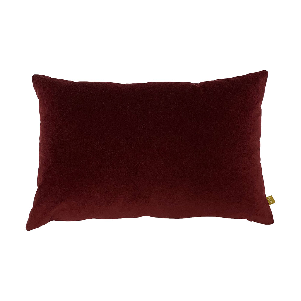 Ava Velvet Cushion - Oxblood