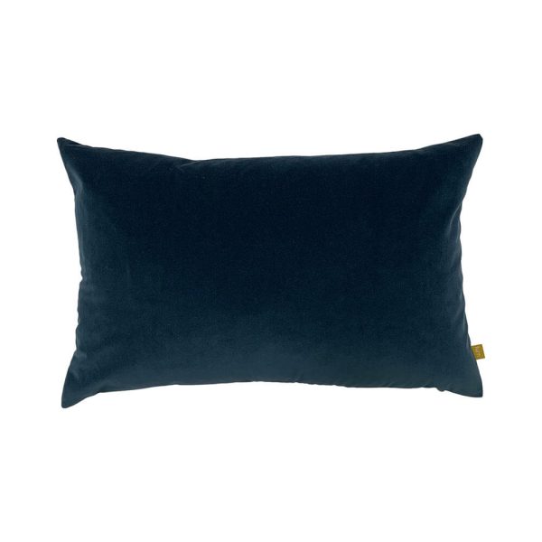 Ava Velvet Cushion  Slate Blue | Bed Sava