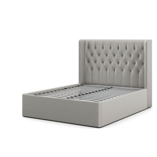 Ives Ottoman Bed  Natural Super King | Bed Sava