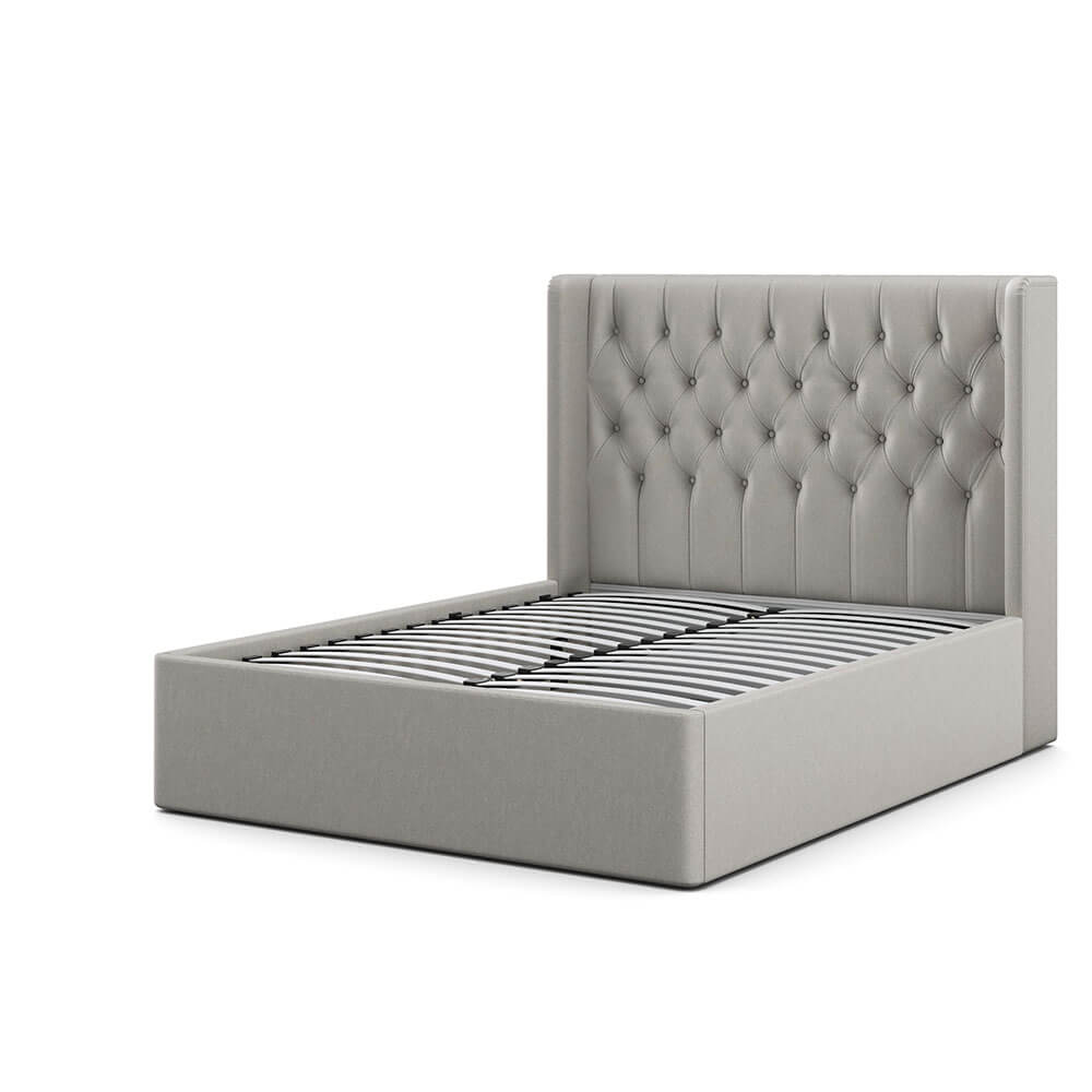Ives Ottoman Bed - Natural, Super King