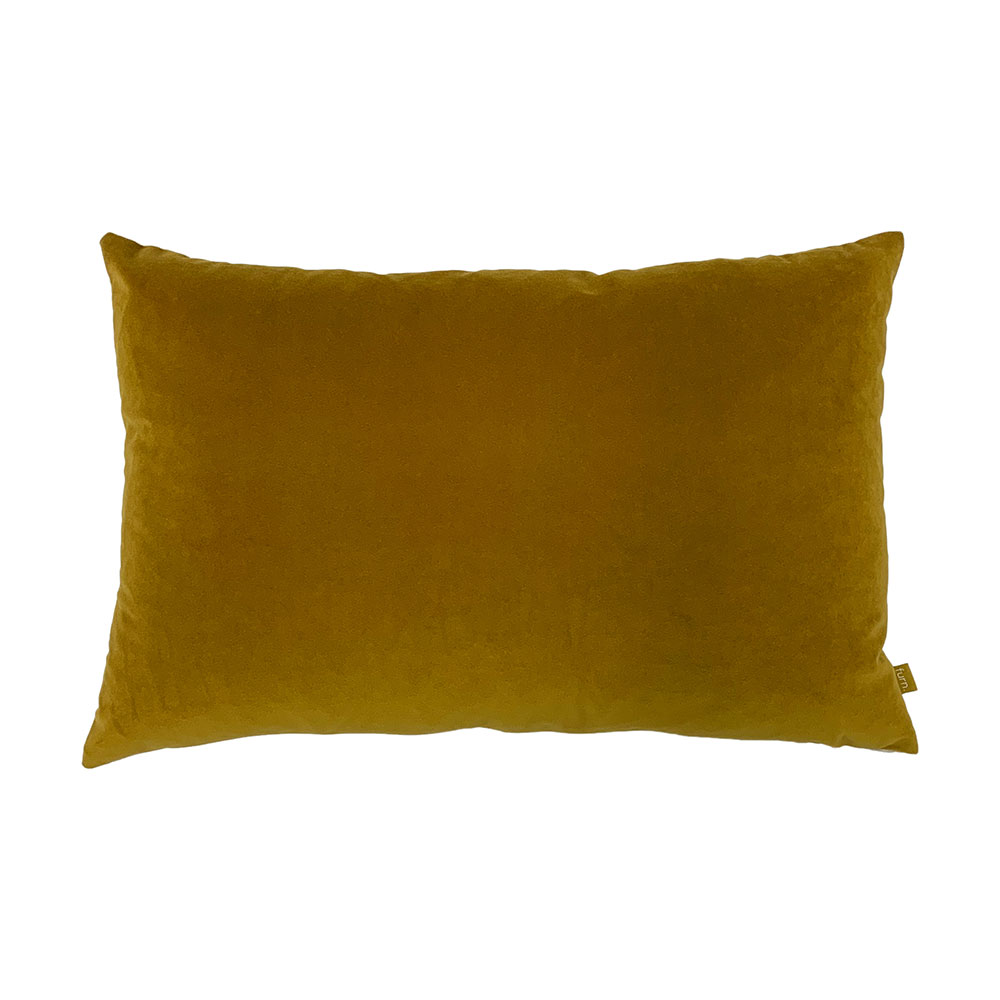 Ava Velvet Cushion - Mustard