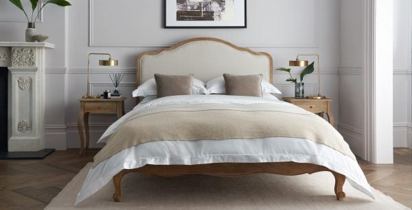 Sienna Bed  Natural  Weathered Oak King | Bed Sava
