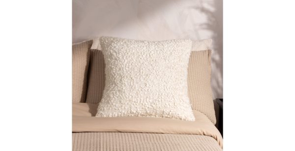 Boucle Cushion  Ecru | Bed Sava