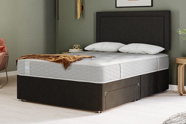 Sealy Ortho Plus Bronze Mattress + Premium Divan Bed Bednextday Teal End Opening Ottoman Small Double | Bed Sava