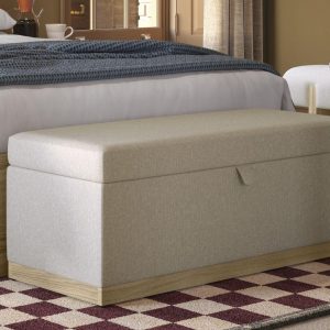 Rosa Upholstered Blanket Box | Bed Sava