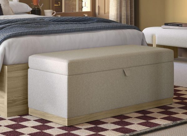 Rosa Upholstered Blanket Box | Bed Sava