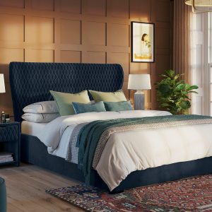 Grove D Ottoman Blue  46 Double | Bed Sava