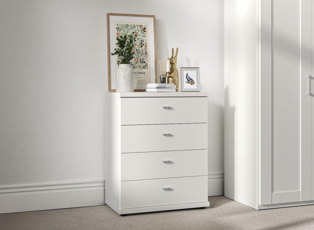 Dover 4-Drawer Chest - White