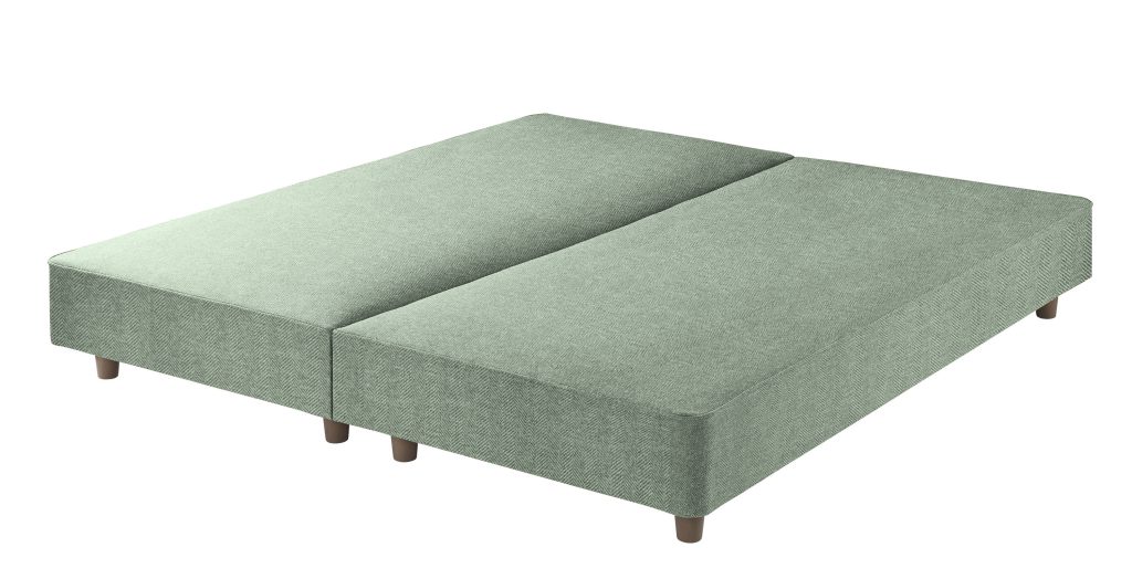 Harrison Spinks Premium Shallow Divan Base - Herringbone Sky, Single