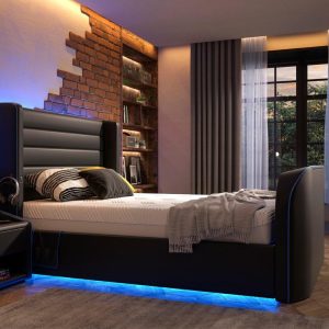 Drift Gaming Sleepmotion 200i Adjustable TV Bed Frame  50 King  Black | Bed Sava