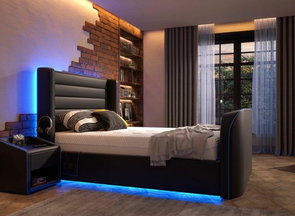 Drift Gaming Sleepmotion 200i Adjustable TV Bed Frame  40 Small Double  Black | Bed Sava