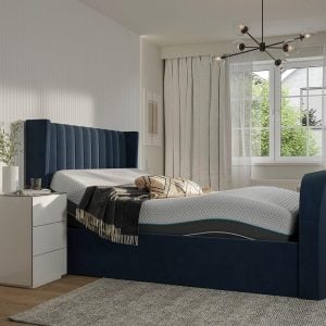 Foley Sleepmotion Adjustable TV Bed Frame  46 Double  Blue | Bed Sava