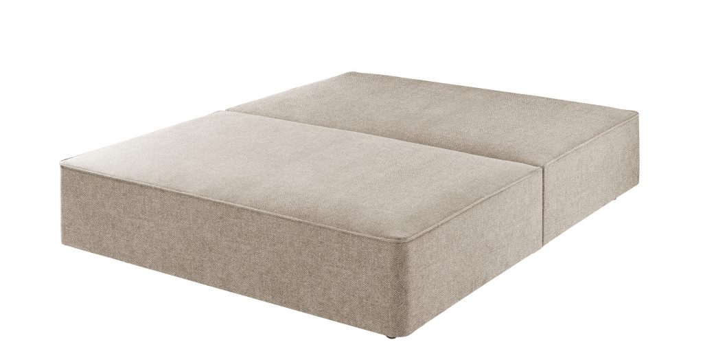 Harrison Spinks Premium Divan Base - Diamond Stone, No Drawers, Small Double