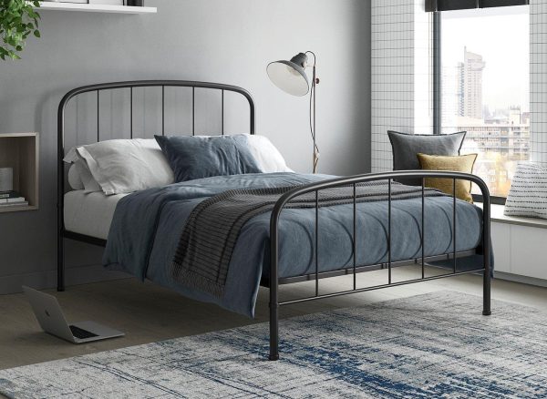 Westbrook Metal Bed Frame  46 Double  Black | Bed Sava