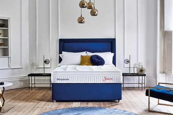 Sleepeezee Jessica 1800 Mattress + Premium Divan Bed Bednextday Carbon End Opening Ottoman Super King | Bed Sava