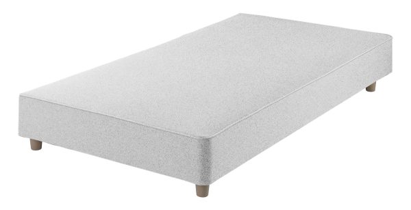 Harrison Spinks Classic Shallow Divan Base  Rustika Pale Grey Single | Bed Sava
