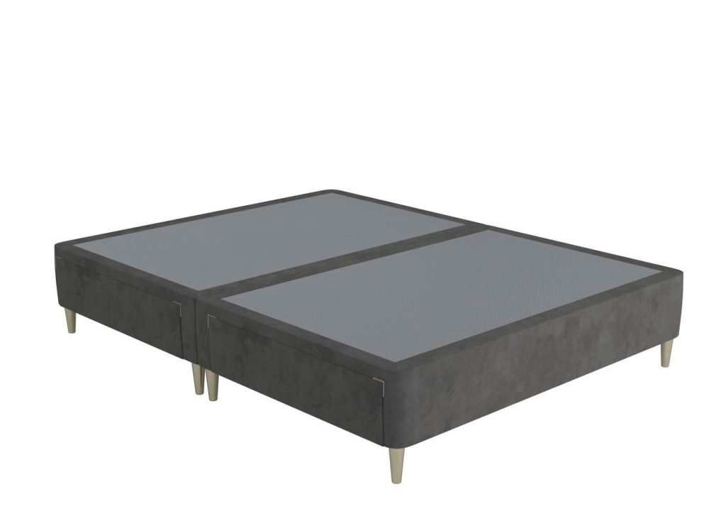 TheraPurÂ® Shallow Divan Base - 4'6 Double - Grey