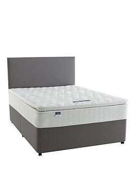 Silentnight Miracoil Eco Pillowtop Divan Bed With Storage Options - Firm