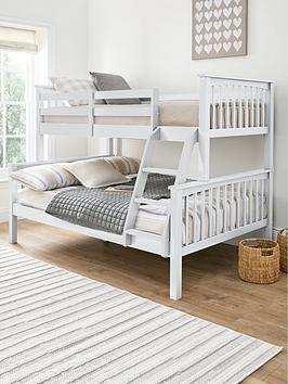 Very Home Novara Detachable Trio Bunk Bed With Mattress Options (Buy &Amp; Save!) &Ndash; White - Fsc&Reg; Certified - Bed Frame Only