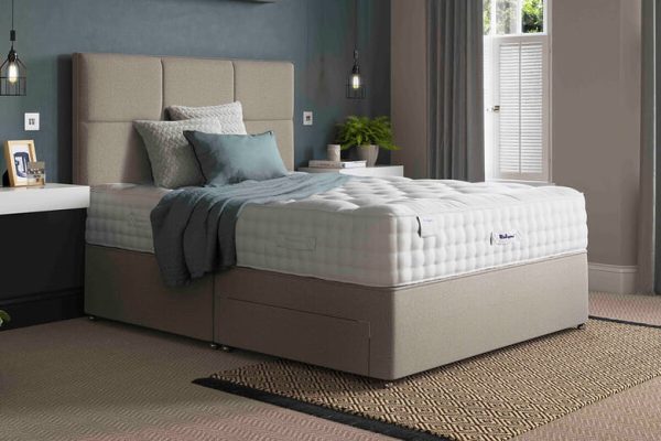 Relyon Warwick 2350 Mattress + Premium Divan Bed Bednextday Teal End Opening Ottoman Super King | Bed Sava