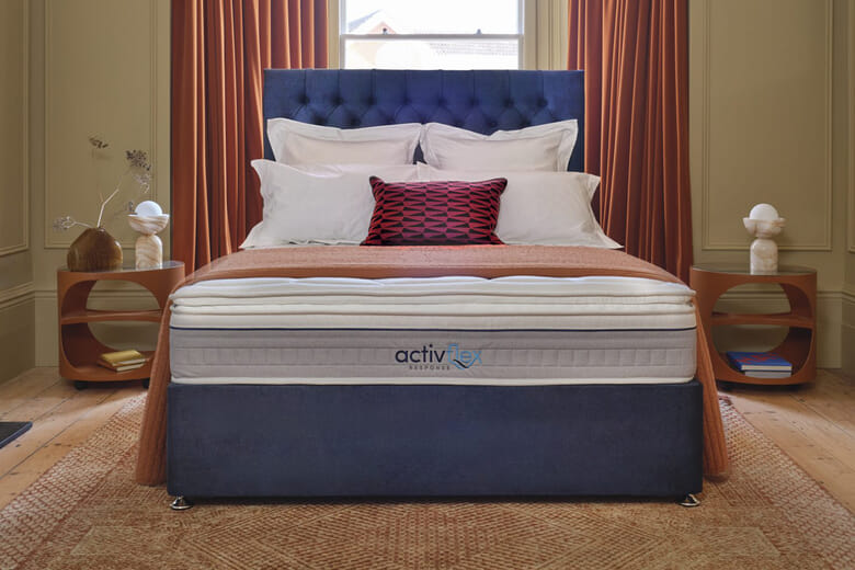 Sleepeezee ActivFlex Response 2600 Memory Mattress + Premium Divan Bed, Bednextday_Carbon, 2 Drawers, Small Double