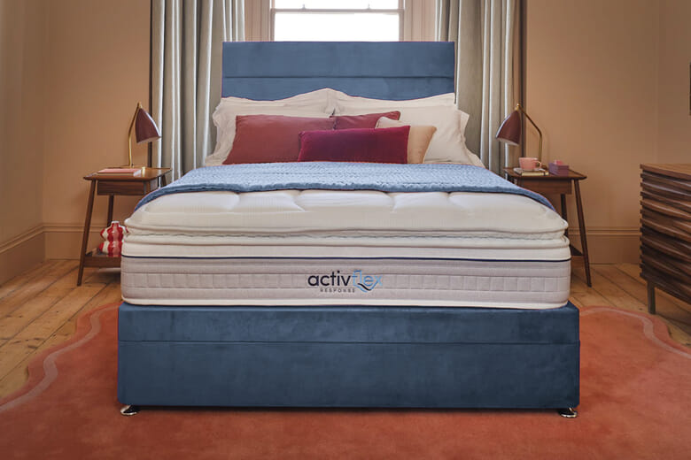 Sleepeezee ActivFlex Response 3600 Memory Mattress + Premium Divan Bed, Bednextday_Cream, 4 Drawers, Super King
